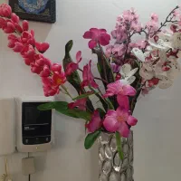 گل با گلدان