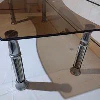 میز جلو مبلی با شیشه برنز سالم|مبلمان خانگی و میز عسلی|کرج, کرج نو|دیوار