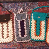 کیف گوشی بافتنی