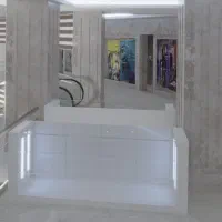 ویترین غرفه نما شیشه ای وجنس دیواره ودربMDFسه طبقه|بوفه، ویترین، کنسول|فردیس, شهرک ناز|دیوار