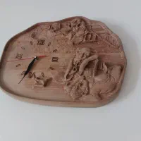 ساعت دفرمه چوبی در حد نو