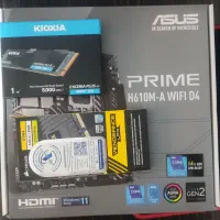 i5-12400f، H610ma wifi D4، ssd 1tb، 8 gb ram 3200