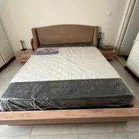 سرویس خواب ام دی اف ملامینه طرح چوب