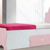 تخت خواب دخترانه قلبی صورتی