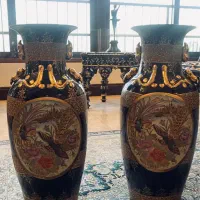 گلدان طلا کوب کنارسالنی