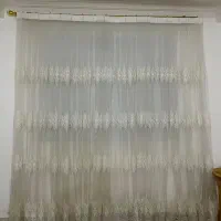 فروش فوری پرده + میز تلویزیون|پرده، رانر، رومیزی|بندرعباس, |دیوار