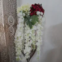 ۵شاخه گل ۲شاخه آویزبایک گلدان رایگان