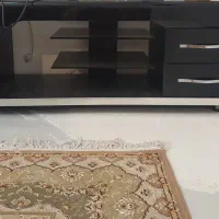 میز تلویزیون شیشه ای مشکی