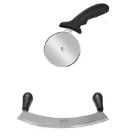 چاقو برش پیتزا در دو‌مدل غلطکی و هلالی نو و آکبند