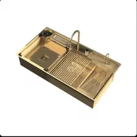 سینک باکسی  طلایی مدل RS409GK