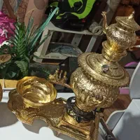 ست کامل سماور ورق طلا 14عیار