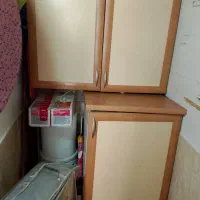 کابینت ورق آلومینیوم محکم قدیمی با درب ام دی اف