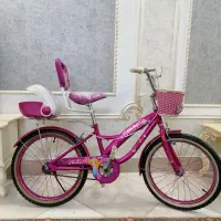 دوعدد دوچرخه20 و16 دخترونه صورتی در حد نو