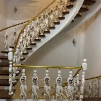 طراحی اجرا پله فلزی بتنی سنگ پله نما نرده|خدمات پیشه و مهارت|زرند, |دیوار