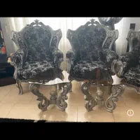 مبلمان ۹ نفره تمام استیل،به همراه نهارخوری ۶ نفره