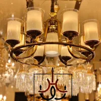 لوستر مدرن نئوکلاسیک (شرکتی متریال درجه یک)|لوستر و چراغ آویز|فردیس, |دیوار