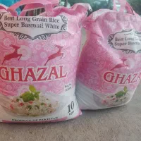 ۱۰ کیسه برنج دانه بلند اعلاء پاکستانی غزال
