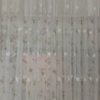 پرده حریر گل