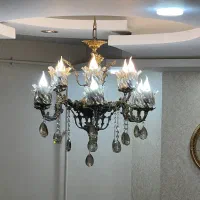 (2)عدد لوستر برنز|لوستر و چراغ آویز|رشت, معلم|دیوار