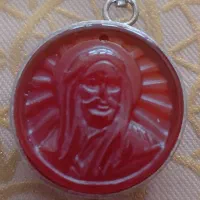 آویز عقیق قرمز   با دعای شرف المس