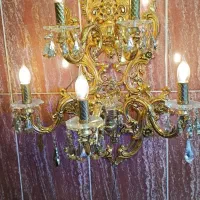 دیواری پنج شعله برنز سنگین قدیمی|کلکسیون اشیاء عتیقه|تکاب, |دیوار