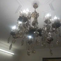 لوستر پنج شاخه ۱۰ شعله برنز|لوستر و چراغ آویز|تهران, والفجر (افسریه)|دیوار