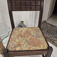 صندلی چوبی قدیمی بسیار مستحکم با رویه کوبلندی|صندلی و نیمکت|تهران, چیتگر شمالی|دیوار