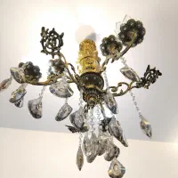 لوستر برنز ۳ شاخه|لوستر و چراغ آویز|تهران, نازی‌آباد|دیوار