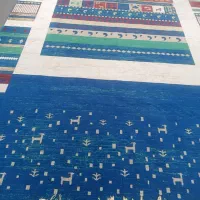 1جفت فرش 6متری نخ ابریشم طرح سنتی جدید