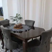 فروش مبل ۸ نفره ، میز نهارخوری و ...