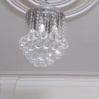 لوستر کریستالی دو جفت در حد نو