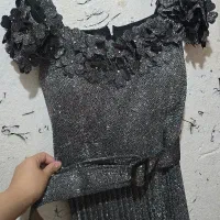 لباس مجلسی طوسی لمه