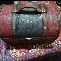 جعبه چوبی،صندوقچه چوبی، قدیمی زیبا