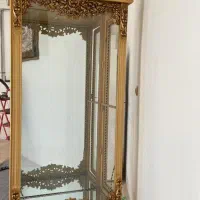 بوفه چوبی طلایی|بوفه، ویترین، کنسول|ماکو, |دیوار