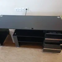 میز تلویزیون شیشه ای