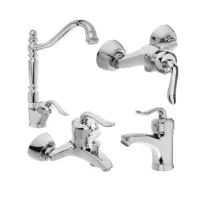 ست شیر آلات قجری کروم