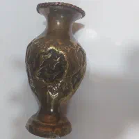 گلدان مسی قلمزنی قدیمی