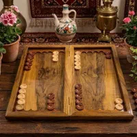 تخته نرد چوب گردو