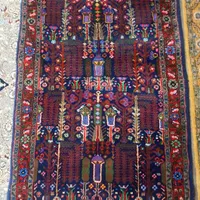 قالی دستباف کردی با نخ گیاهی|فرش|کرمانشاه, |دیوار