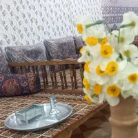تخت ساخته شده با چوب روسی|تخت و سرویس خواب|بافق, |دیوار