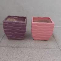 دو عدد گلدان