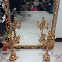 آینه شمعدان برنجی