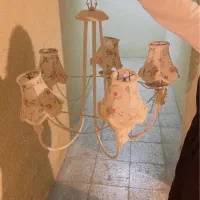 لوستر پنج شاخه فلزی