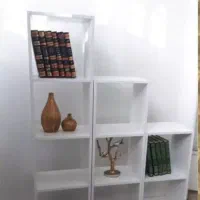 قفسه کتابخانه سه تیکه پلکانی