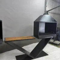 باربیکیو ذغالی مدرن دود کش دار