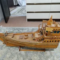 کشتی چوبی دکوری