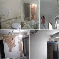 گچ کاری لکه گیری تخریب شومینه آرک بنا کناف بازسازی|خدمات پیشه و مهارت|تهران, زرگنده|دیوار