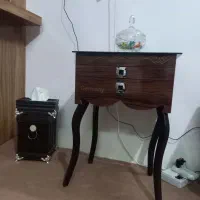 جا قاشقی و و سطل آشغال و جا دستمال کاغذی