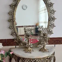 آینه شمعدان برنز
