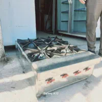 اجاق‌گاز چهار شعله صنعتی رومیزی تمام استیل درحدنو
